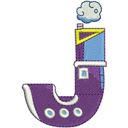 Machine Embroidery Designs - Transportation Alphabet(1) - Threadart.com