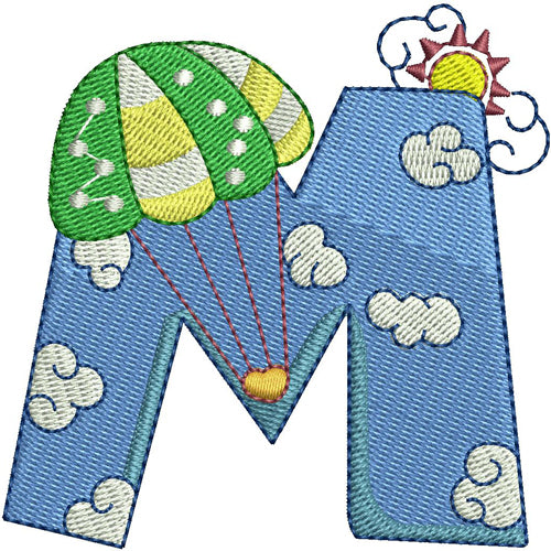 Machine Embroidery Designs - Transportation Alphabet(1) - Threadart.com