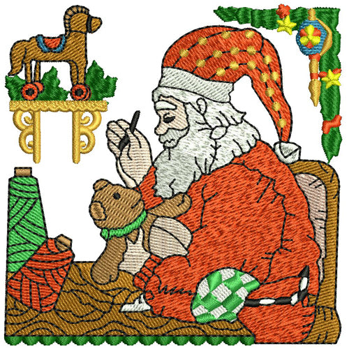 Machine Embroidery Designs - Santa(3) - Threadart.com