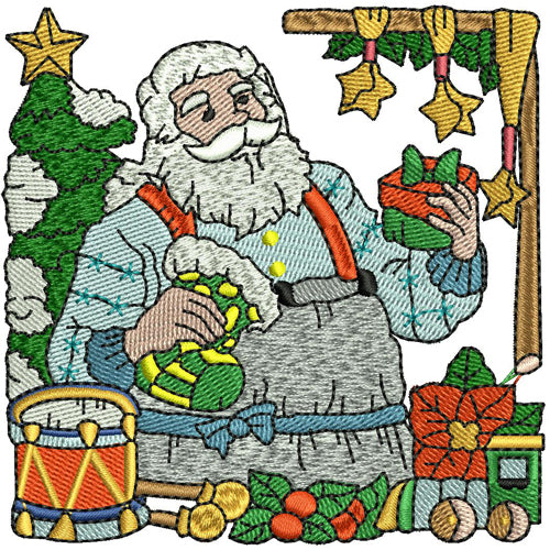 Machine Embroidery Designs - Santa(3) - Threadart.com