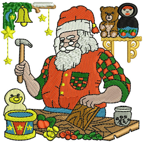 Machine Embroidery Designs - Santa(3) - Threadart.com