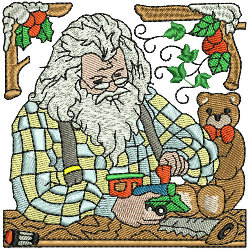 Machine Embroidery Designs - Santa(3) - Threadart.com