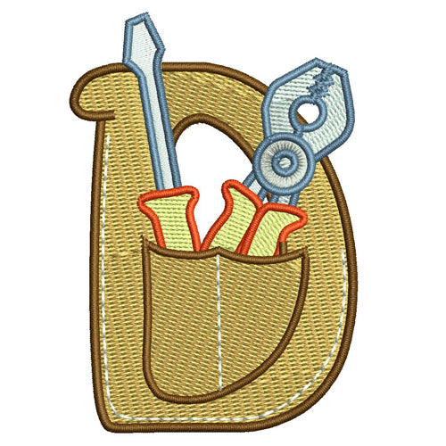 Machine Embroidery Designs - Tool Alphabet (1) - Threadart.com