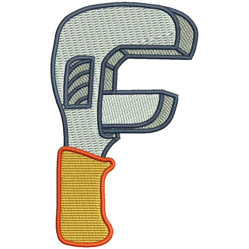 Machine Embroidery Designs - Tool Alphabet (1) - Threadart.com