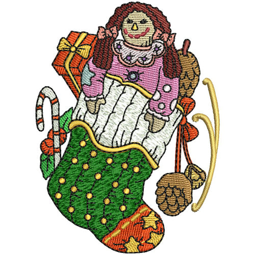Machine Embroidery Designs - Stockings (1) - Threadart.com