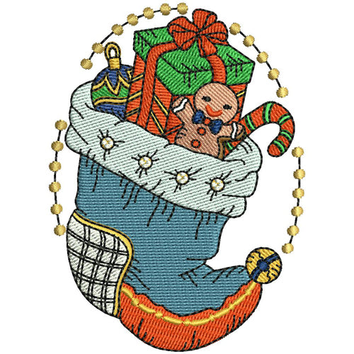Machine Embroidery Designs - Stockings (1) - Threadart.com