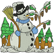 Machine Embroidery Designs - Snowman (3) - Threadart.com
