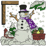 Machine Embroidery Designs - Snowman (3) - Threadart.com