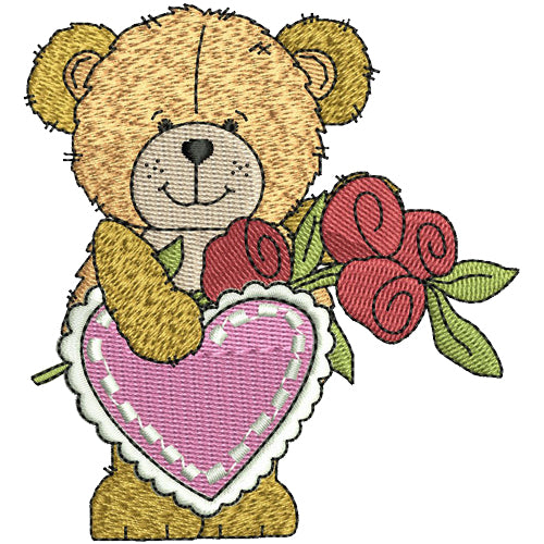 Machine Embroidery Designs - Valentine Bears(2 - Threadart.com