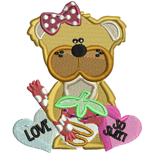 Machine Embroidery Designs - Valentine Bears(2 - Threadart.com