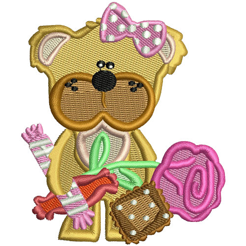Machine Embroidery Designs - Valentine Bears(2 - Threadart.com