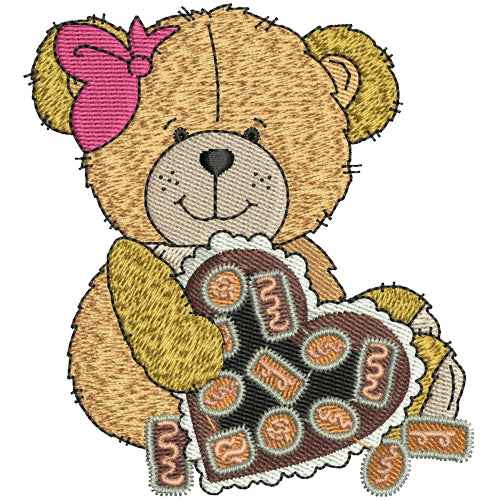Machine Embroidery Designs - Valentine Bears(2 - Threadart.com