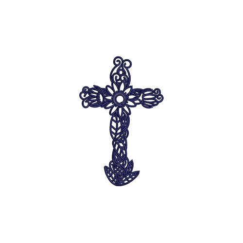 Machine Embroidery Designs - Crosses & Flowers(1) - Threadart.com