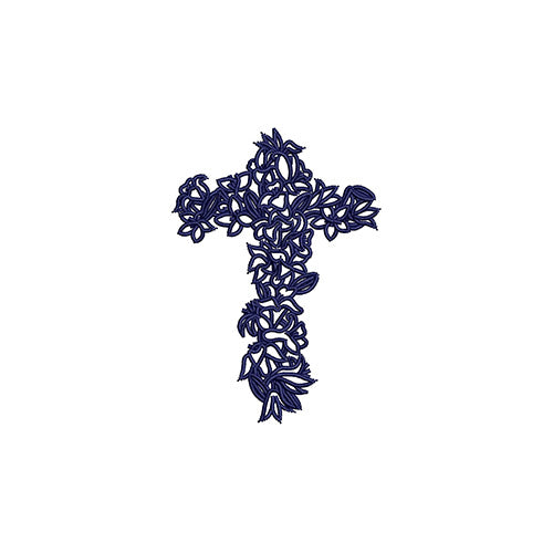 Machine Embroidery Designs - Crosses & Flowers(1) - Threadart.com