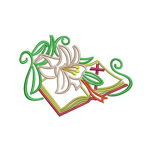 Machine Embroidery Designs - Easter Lilies(1) - Threadart.com