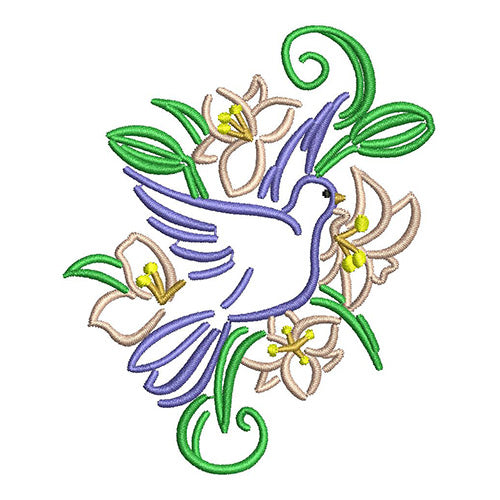 Machine Embroidery Designs - Easter Lilies(1) - Threadart.com