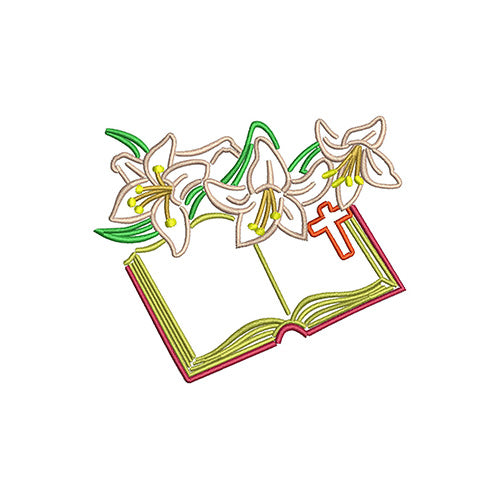 Machine Embroidery Designs - Easter Lilies(1) - Threadart.com
