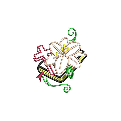 Machine Embroidery Designs - Easter Lilies(1) - Threadart.com