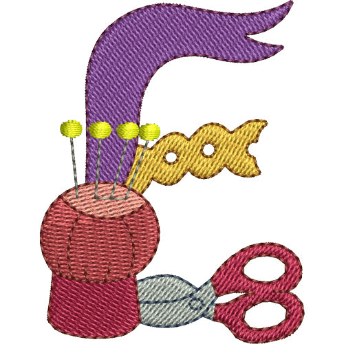 Machine Embroidery Designs - Sewing Alphabet (1) - Threadart.com
