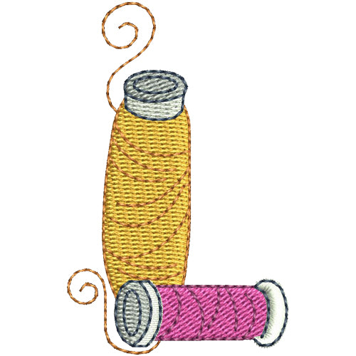Machine Embroidery Designs - Sewing Alphabet (1) - Threadart.com