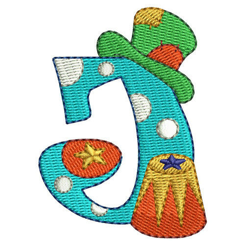 Machine Embroidery Designs - Circus Alphabet (1) - Threadart.com