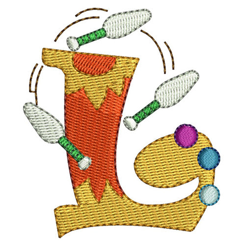 Machine Embroidery Designs - Circus Alphabet (1) - Threadart.com