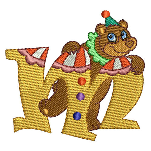 Machine Embroidery Designs - Circus Alphabet (1) - Threadart.com