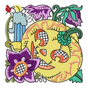 Machine Embroidery Designs - Jacobean Pumpkins (1) - Threadart.com