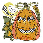 Machine Embroidery Designs - Jacobean Pumpkins (1) - Threadart.com