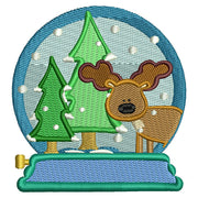 Machine Embroidery Designs - Christmas Snow Globes (1) - Threadart.com