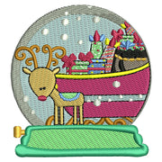 Machine Embroidery Designs - Christmas Snow Globes (1) - Threadart.com