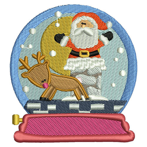Machine Embroidery Designs - Christmas Snow Globes (1) - Threadart.com