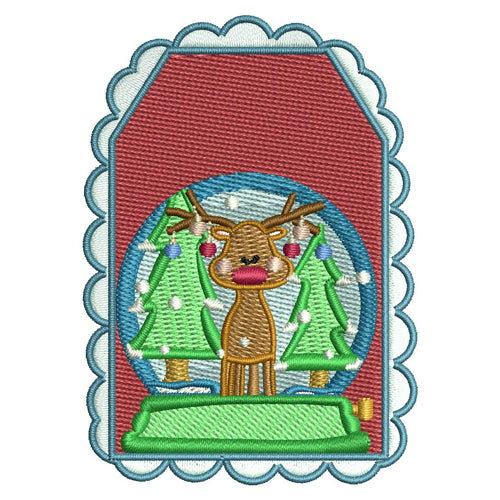 Machine Embroidery Designs - Christmas Snow Globes (1) - Threadart.com