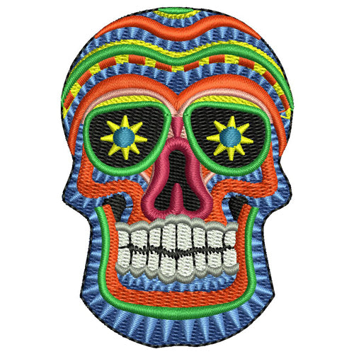 Machine Embroidery Designs - Sugar Skulls(1) - Threadart.com