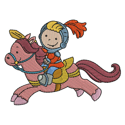 Machine Embroidery Designs - Little Brave Knight(1) - Threadart.com