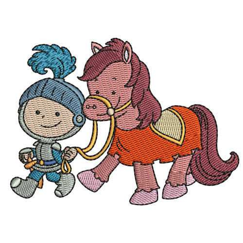 Machine Embroidery Designs - Little Brave Knight(1) - Threadart.com