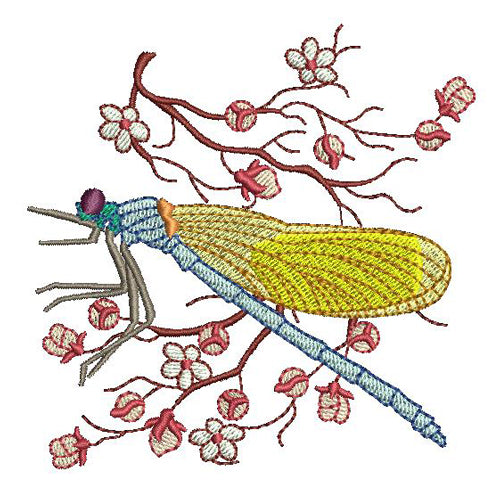 Machine Embroidery Designs - Dragonflies(1) - Threadart.com