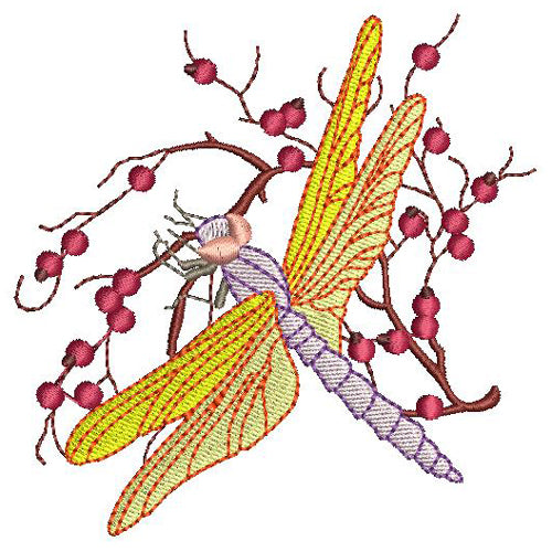 Machine Embroidery Designs - Dragonflies(1) - Threadart.com
