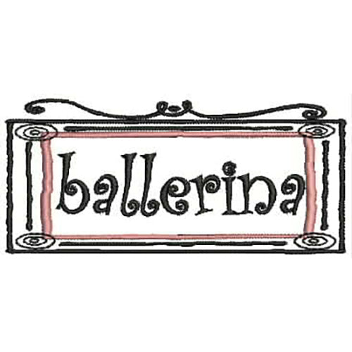 Machine Embroidery Designs - Ballet(1) - Threadart.com
