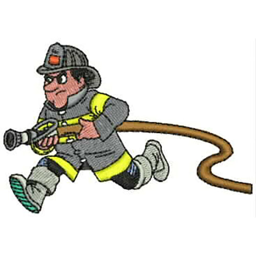 Machine Embroidery Designs - Fireman(1) - Threadart.com