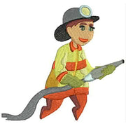 Machine Embroidery Designs - Fireman(1) - Threadart.com
