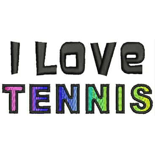 Machine Embroidery Designs - Tennis(1) - Threadart.com