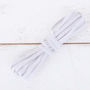 1/4" White Elastic - 10 Yard Roll - Threadart.com