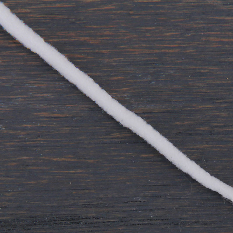 1/8" White Elastic - 10 Yard Roll - Threadart.com