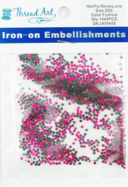 Hot Fix Rhinestones - SS6 - Fuchsia - 1440 stones - Threadart.com