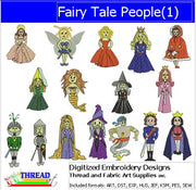 Machine Embroidery Designs - Fairy Tale People - Threadart.com