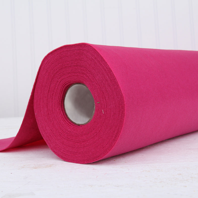 Magenta Felt By The Yard - 36" Wide - Soft Premium Felt Fabric - Threadart.com