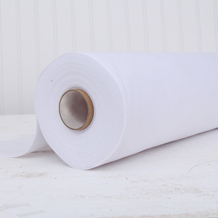 White Felt 12 x 10 Yard Roll - Soft Premium Felt Fabric