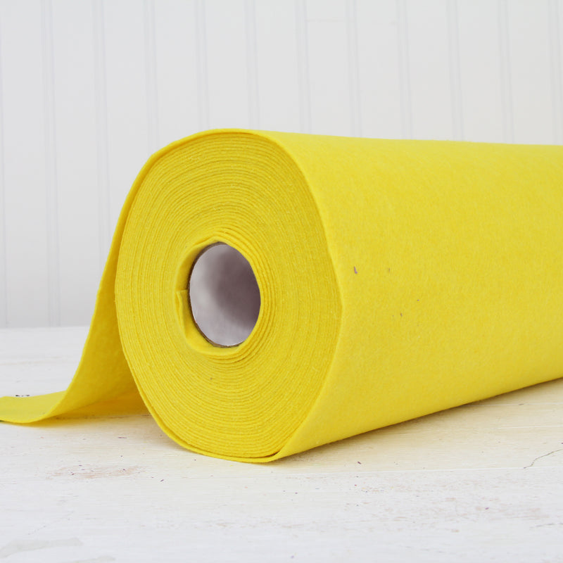 Yellow Felt By The Yard - 36" Wide - Soft Premium Felt Fabric - Threadart.com