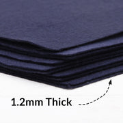 Dark Navy Felt By The Yard - 36" Wide - Soft Premium Felt Fabric - Threadart.com